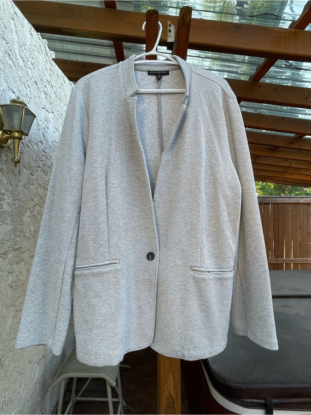 Banana Republic Light Gray Women's Blazer